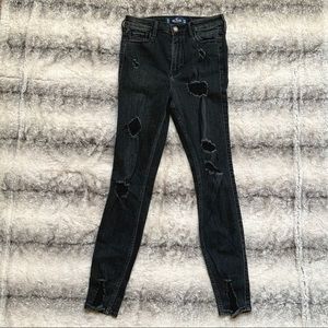 Hollister Ultra High Rise Super Skinny Jeans Ripped
